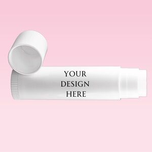 Customizable Lip Balm Tube - White